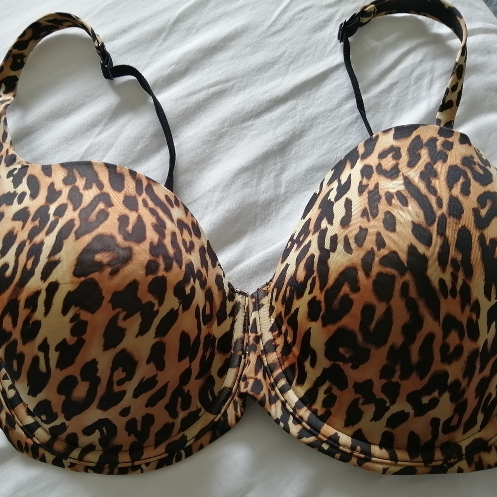 La SENZA Brown and Black Leopard Print Bra